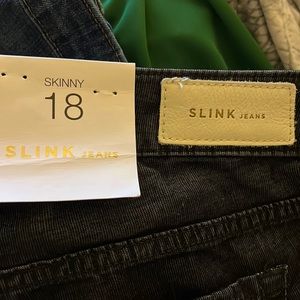 Slink skinny jeans in micro corduroy black